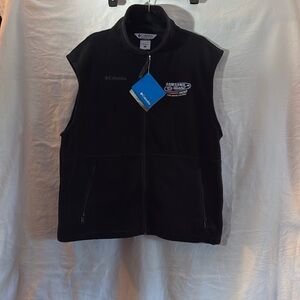 Columbia Full Zip Fleece Vest Samsung Mobile 500 Texas Motor Speedway Men’s L